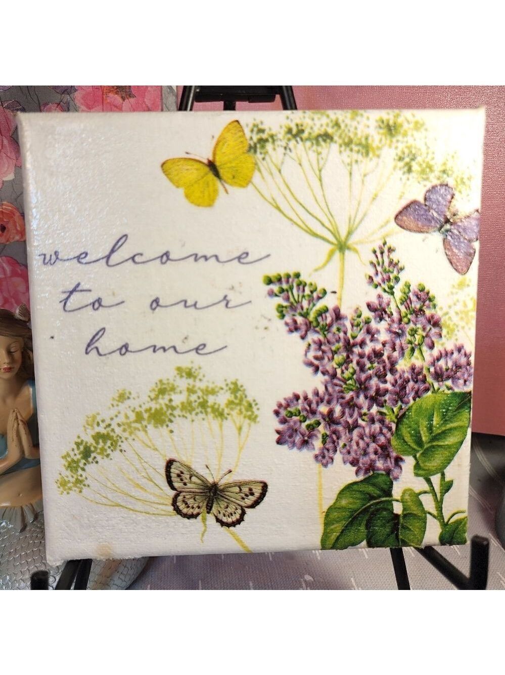 DECOUPAGE CANVAS PRINTS WELCOME TO OUR HOME